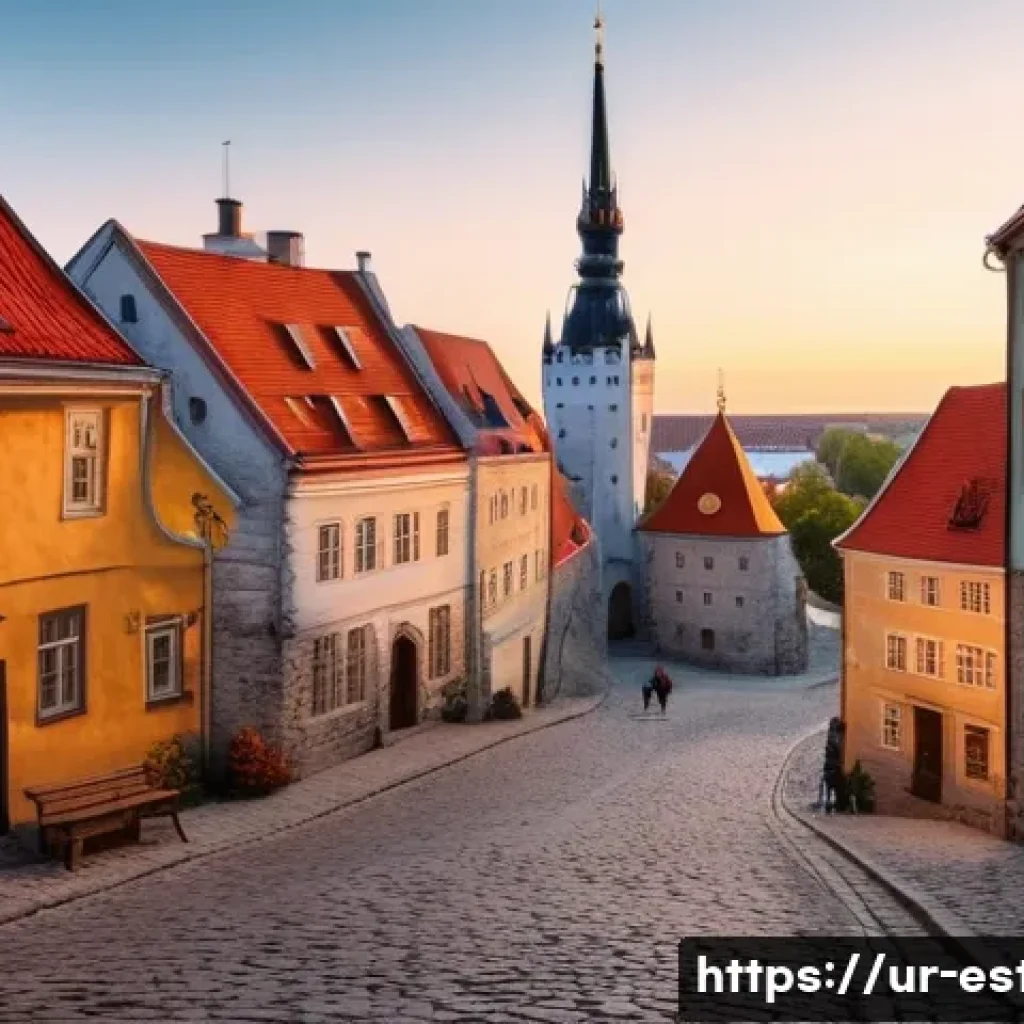 탈린에서 꼭 가봐야 할 박물관 - **Prompt: A serene and atmospheric depiction of Tallinn's Old Town during the golden hour. The image...