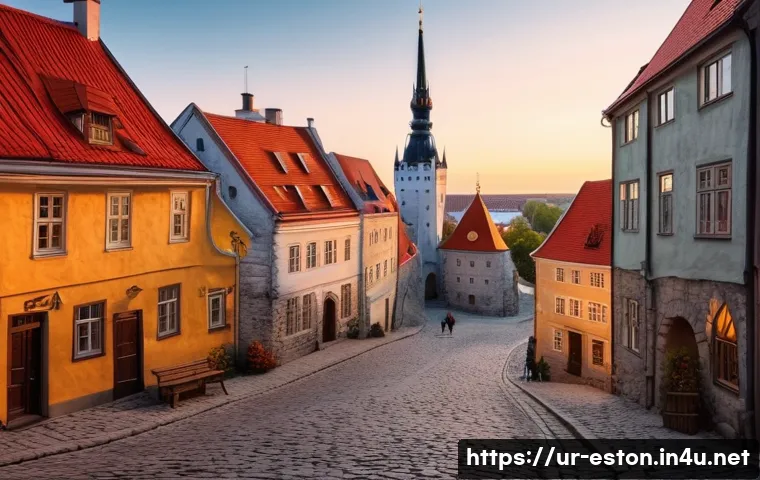 탈린에서 꼭 가봐야 할 박물관 - **Prompt: A serene and atmospheric depiction of Tallinn's Old Town during the golden hour. The image...